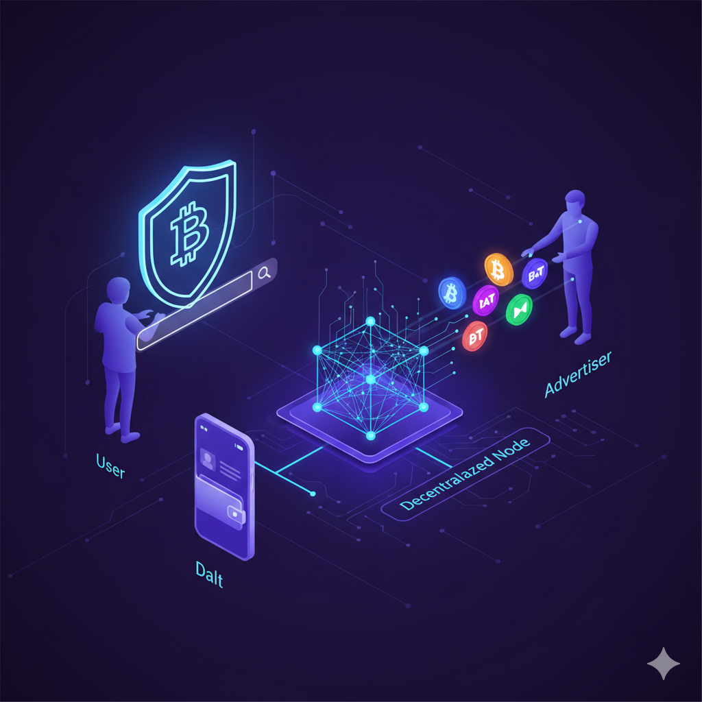 A visual representation of Zero-Knowledge protocols allowing private search engine rewards in 2026.